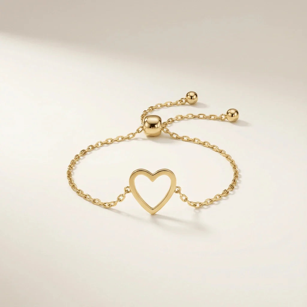 "Te Amo" Matching Hearts Bracelet